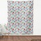 Ambesonne Science Fabric by the Yard, Elementary Theme Student Supplies Globe Paints and Brushes Books, Decorative Fabric for Upholstery and Home Accents, 1 Yard, Blue Red